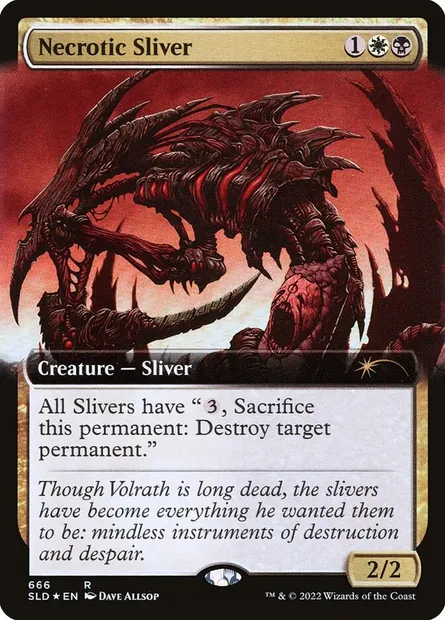 Necrotic Sliver, Magic card SLD 666 — Secret Lair Drop set