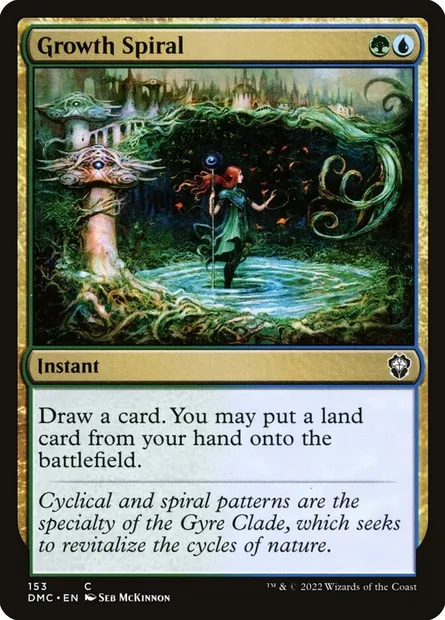 Growth Spiral, Magic card DMC 153 — Dominaria United Commander set