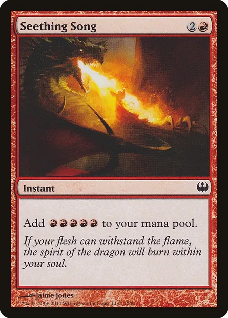 Seething Song, Magic card DDG 70 — Duel Decks: Knights vs. Dragons set