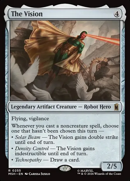 The Vision, Magic card MSH 255 — Marvel Super Heroes set