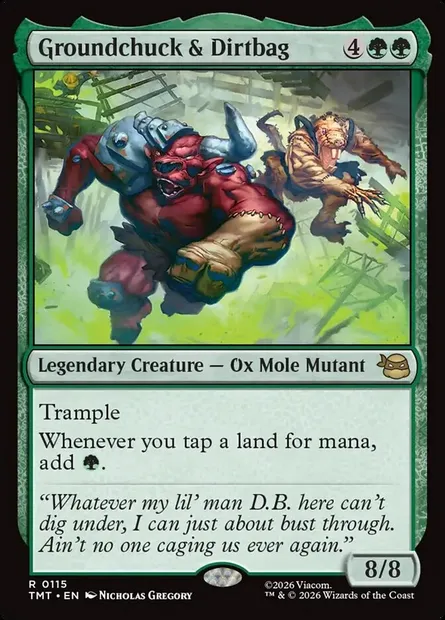 Groundchuck & Dirtbag, Magic card TMT 115 — Teenage Mutant Ninja Turtles set