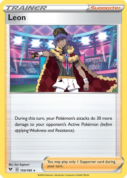 Leon, Pokémon card VIV 154 — Vivid Voltage set