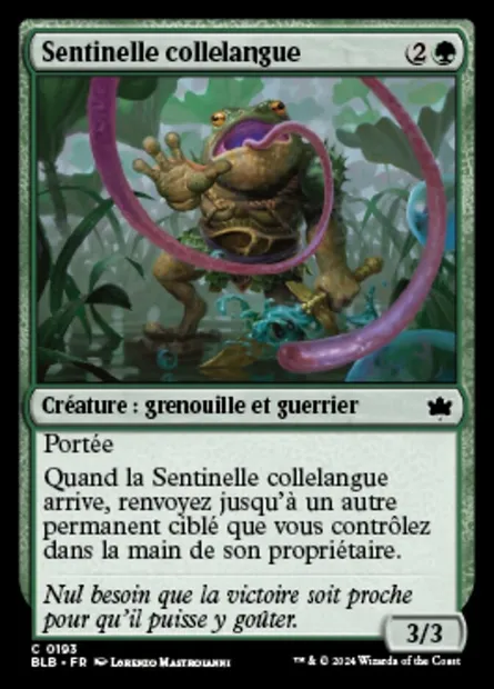 Sentinelle collelangue, carte Magic BLB 193 — extension Bloomburrow