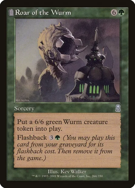 Roar of the Wurm, Magic card ODY 266 — Odyssey set