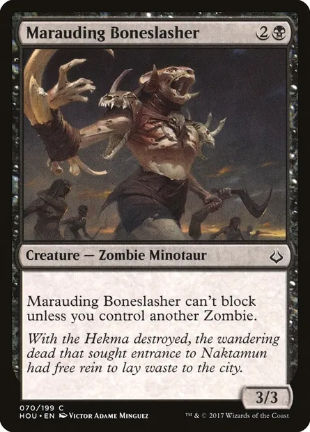 Marauding Boneslasher, Magic card HOU 70 — Hour of Devastation set