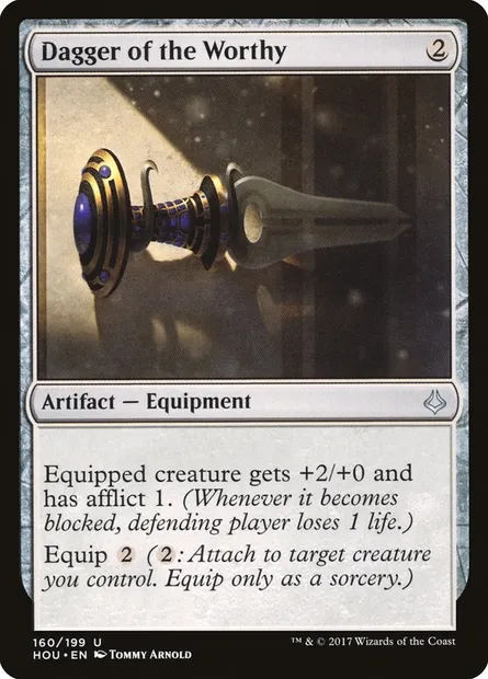 Dagger of the Worthy, Magic card HOU 160 — Hour of Devastation set