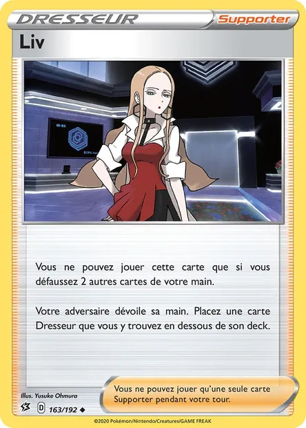 Liv, carte Pokémon RCL 163 — extension Clash des Rebelles