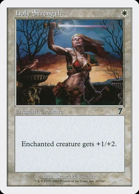 Force sacrée, carte Magic 7ED 20 — extension Septième Edition