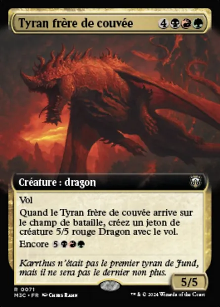 Tyran frère de couvée, carte Magic M3C 71 — extension Modern Horizons 3 Commander