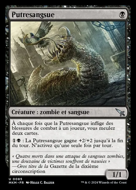 Putresangsue, carte Magic MKM 85 — extension Murders at Karlov Manor