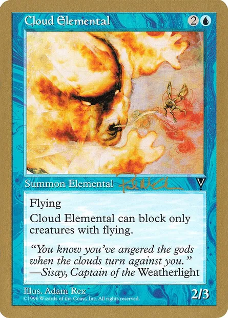 Élémental de nuage, carte Magic WC97 pm29 — extension World Championship Decks 1997
