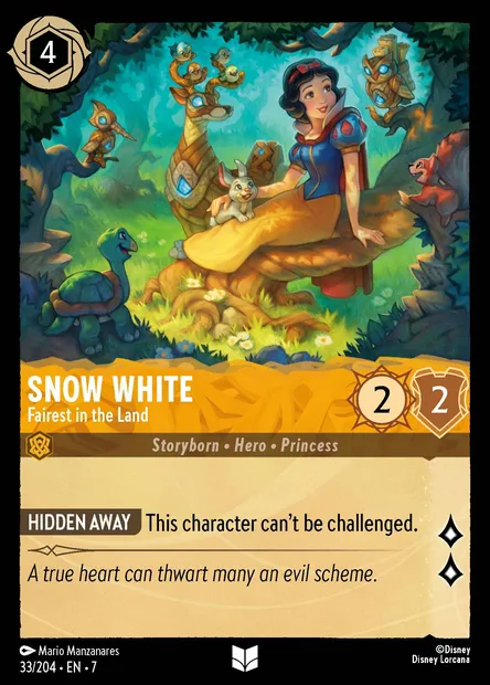 Snow White - Fairest in the Land, Disney Lorcana card CH7-033 — Archazia's Island set