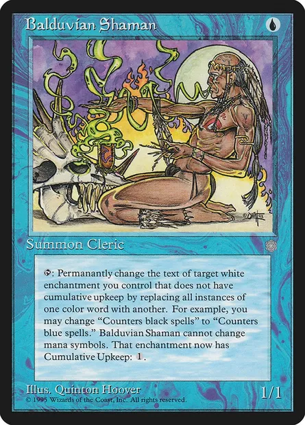 Balduvian Shaman, Magic card ICE 59 — Ice Age set