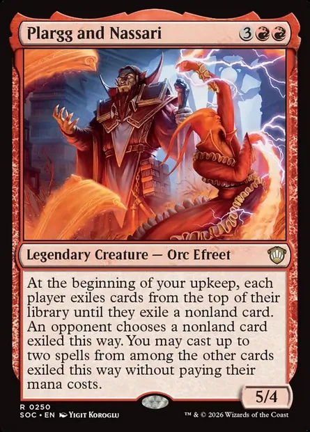 Plargg and Nassari, Magic card SOC 250 — Secrets of Strixhaven Commander set