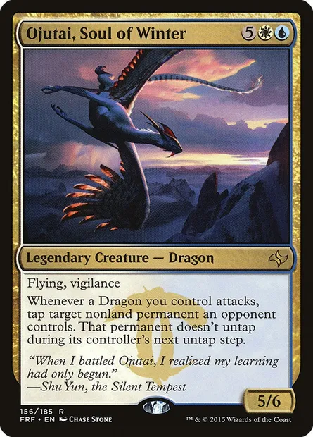 Ojutai, Soul of Winter, Magic card FRF 156 — Fate Reforged set