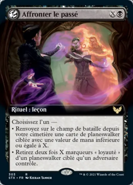 Affronter le passé, carte Magic STX 303 — extension Strixhaven: l'Académie des Mages