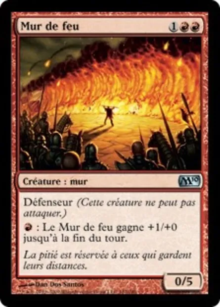Mur de feu, carte Magic M10 162 — extension Magic 2010