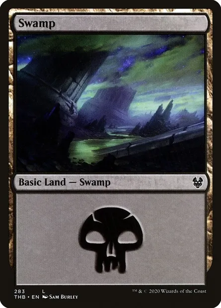 Swamp, Magic card THB 283 — Theros Beyond Death set