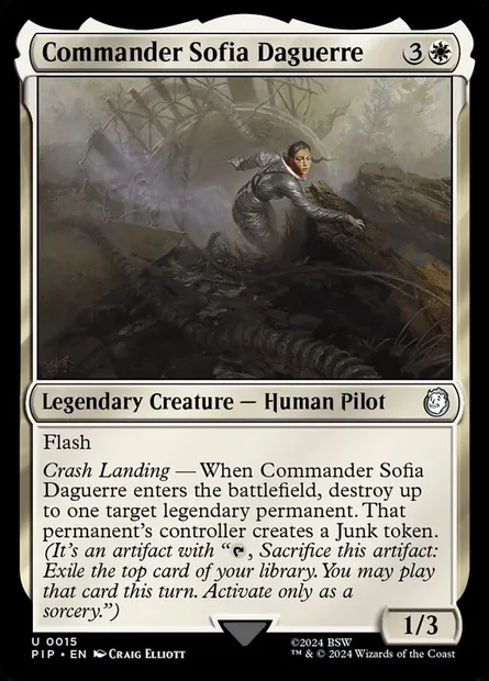 Commander Sofia Daguerre, Magic card PIP 15 — Fallout set