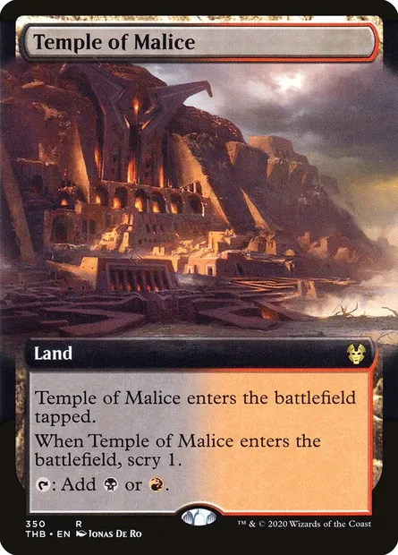 Temple of Malice, Magic card THB 350 — Theros Beyond Death set