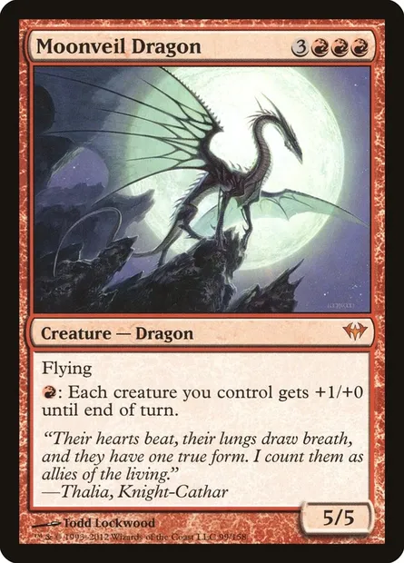 Moonveil Dragon, Magic card DKA 99 — Dark Ascension set
