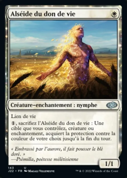 Alséide du don de vie, carte Magic J22 143 — extension Jumpstart 2022