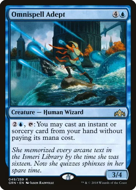 Omnispell Adept, Magic card GRN 49 — Guilds of Ravnica set