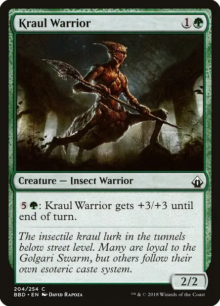 Guerrier kraul, carte Magic BBD 204 — extension Battlebond