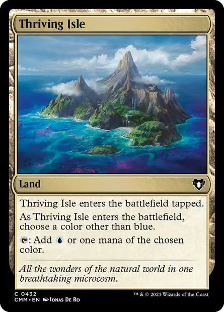 Île prospère, carte Magic CMM 432 — extension Commander Masters
