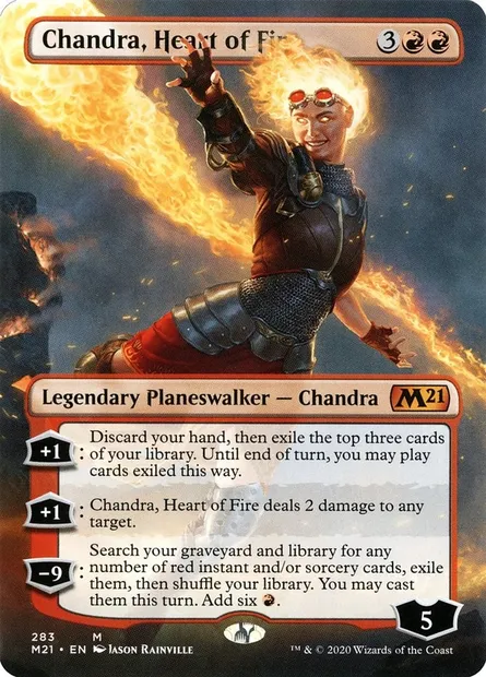 Chandra, Heart of Fire, Magic card M21 283 — Core Set 2021 set