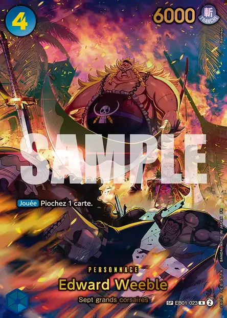 Edward Weeble, carte One Piece EB01-023 — extension MEMORIAL COLLECTION