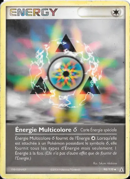 Énergie Multicolore δ, carte Pokémon HP 98 — extension EX Fantômes Holon