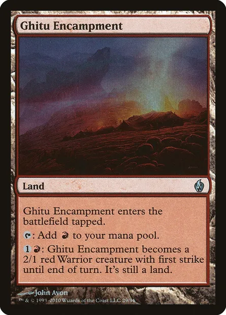 Ghitu Encampment, Magic card PD2 29 — Premium Deck Series: Fire and Lightning set
