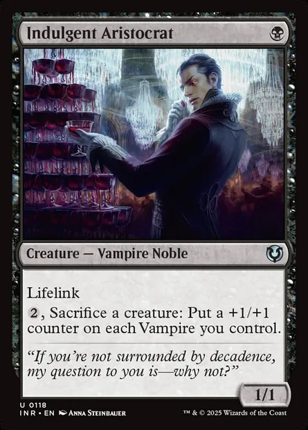 Aristocrate indulgent, carte Magic INR 118 — extension Innistrad Remastered