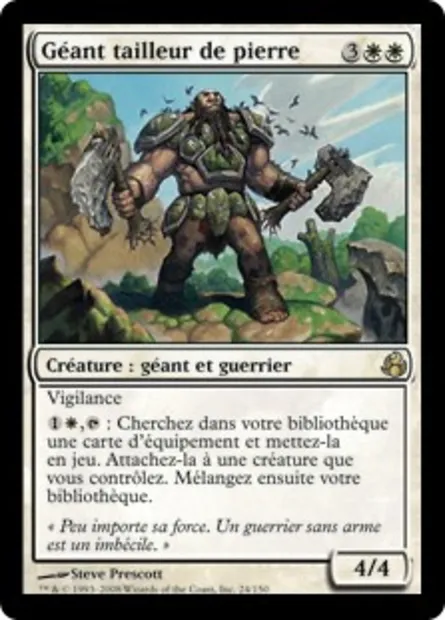 Géant tailleur de pierre, carte Magic MOR 24 — extension Leveciel