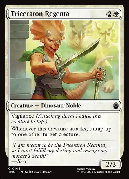 Triceraton Regenta, Magic card TMC 105 — Teenage Mutant Ninja Turtles Eternal set
