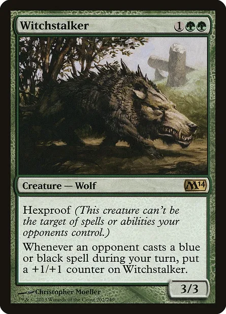 Witchstalker, Magic card M14 202 — Magic 2014 set