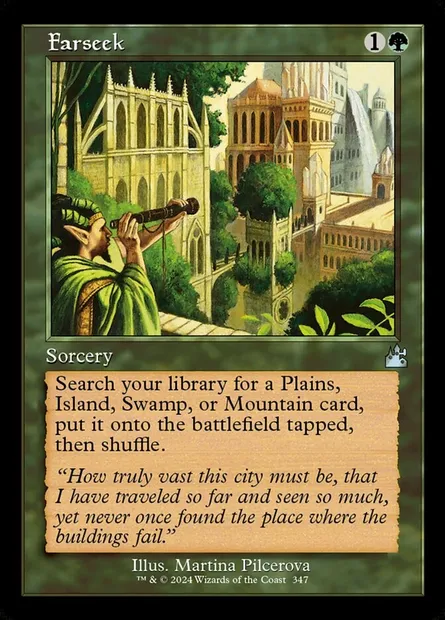 Farseek, Magic card RVR 347 — Ravnica Remastered set
