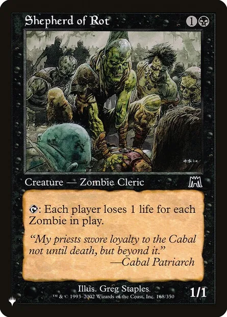 Berger de la putridité, carte Magic PLST ONS-168 — extension The List