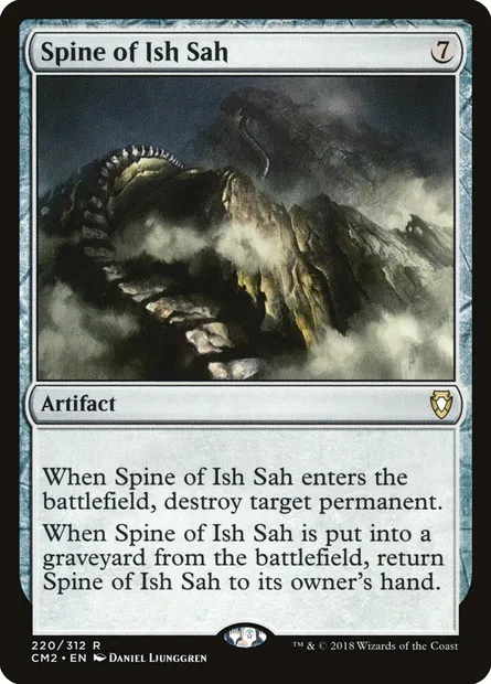 Échine d'Ish Sah, carte Magic CM2 220 — extension Commander Anthology Volume II