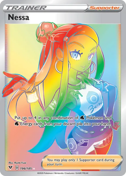 Nessa, Pokémon card VIV 196 — Vivid Voltage set