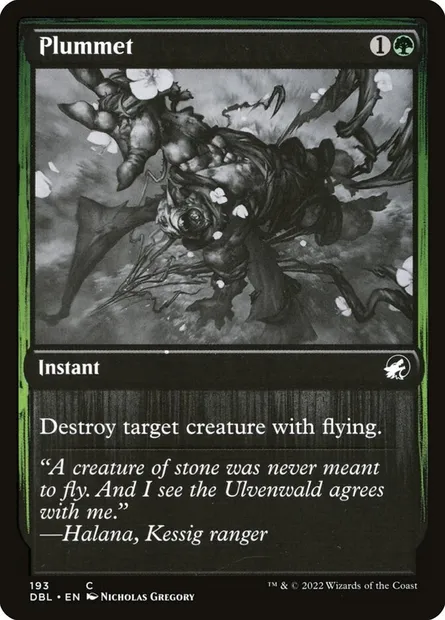Plummet, Magic card DBL 193 — Innistrad: Double Feature set