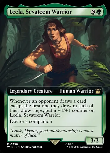 Leela, Sevateem Warrior, Magic card WHO 398 — Doctor Who set