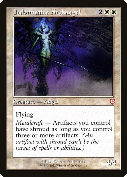 Indomitable Archangel, Magic card BRC 72 — The Brothers' War Commander set