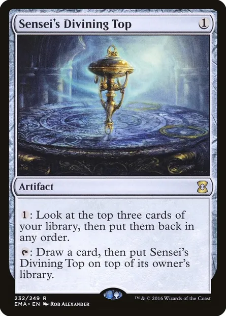 Sensei's Divining Top, Magic card EMA 232 — Eternal Masters set