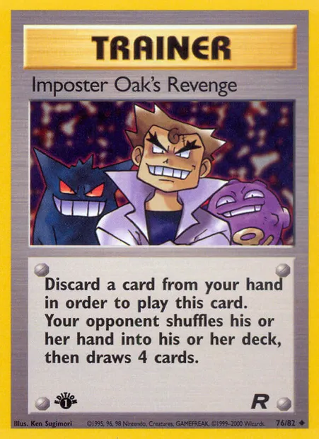 Imposter Oak's Revenge, Pokémon card TR 76 — Team Rocket set