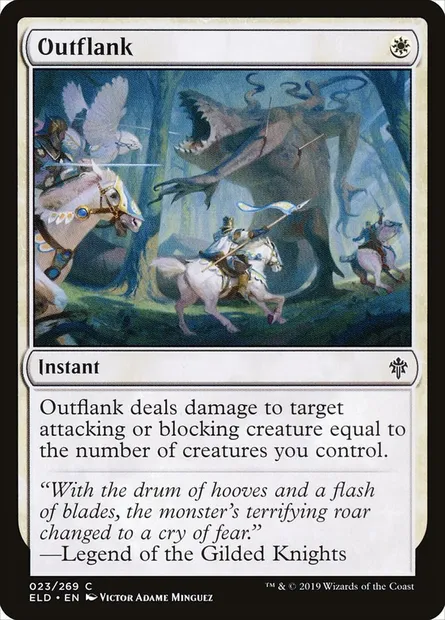 Outflank, Magic card ELD 23 — Throne of Eldraine set