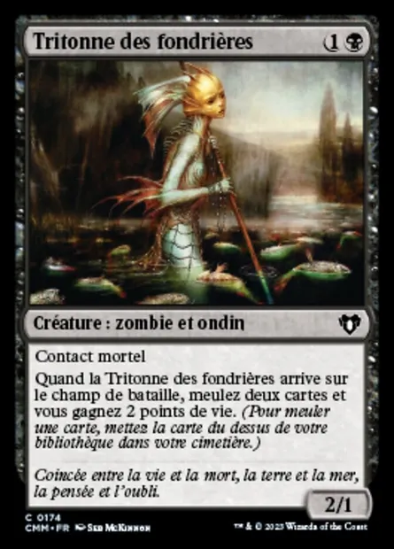 Tritonne des fondrières, carte Magic CMM 174 — extension Commander Masters