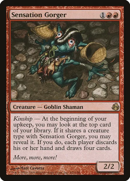 Sensation Gorger, Magic card MOR 102 — Morningtide set