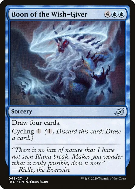 Boon of the Wish-Giver, Magic card IKO 43 — Ikoria: Lair of Behemoths set